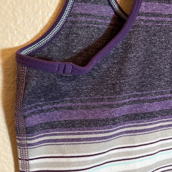 Lululemon Athletica Purple Stripe Tank Top - Picture 9 of 11